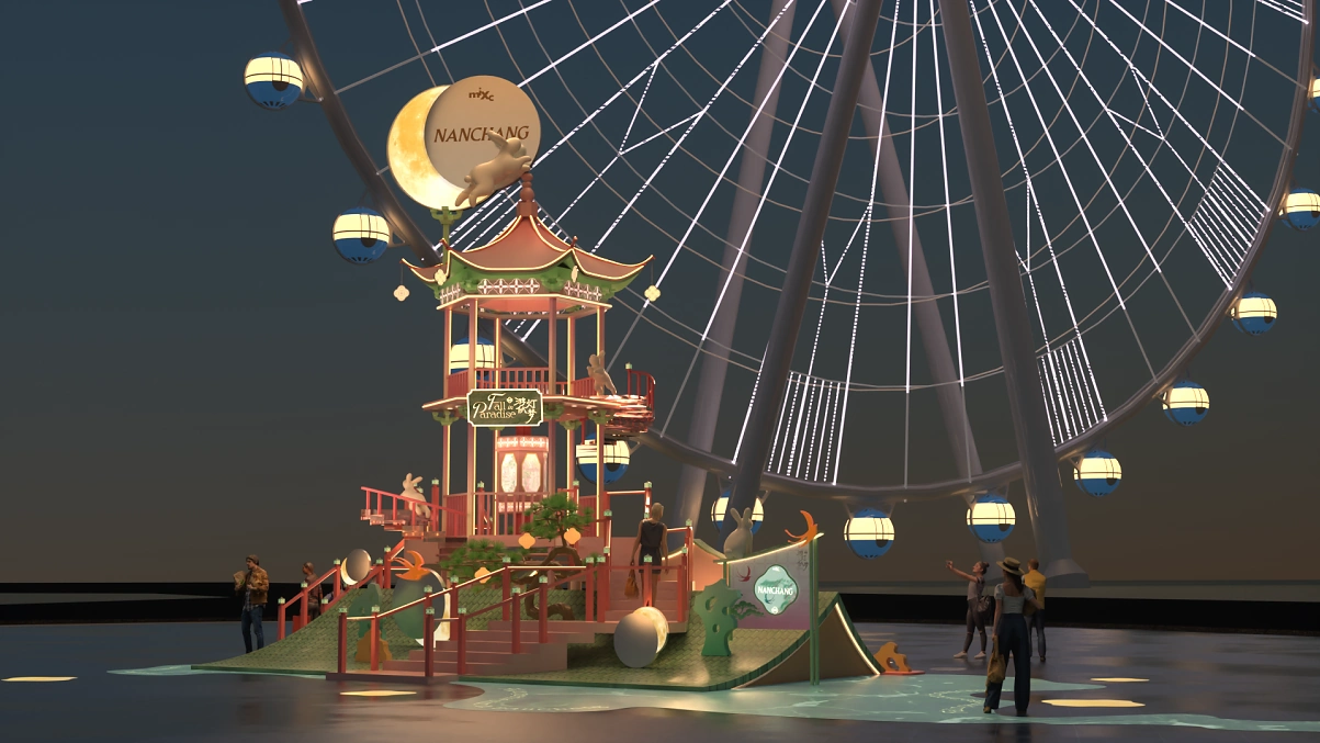 登亭·瑶台问月 细节对比图